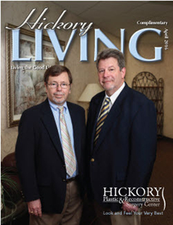 see us on the cover of the April 2016 Hickory Living Magazine
